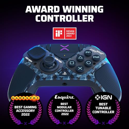 PDP Victrix Pro BFG Wireless Controller for PS4/PS5/PC, Sony 3D Audio, Modular Back Buttons/Clutch Triggers/Joystick, Call of Duty Midnight Mask