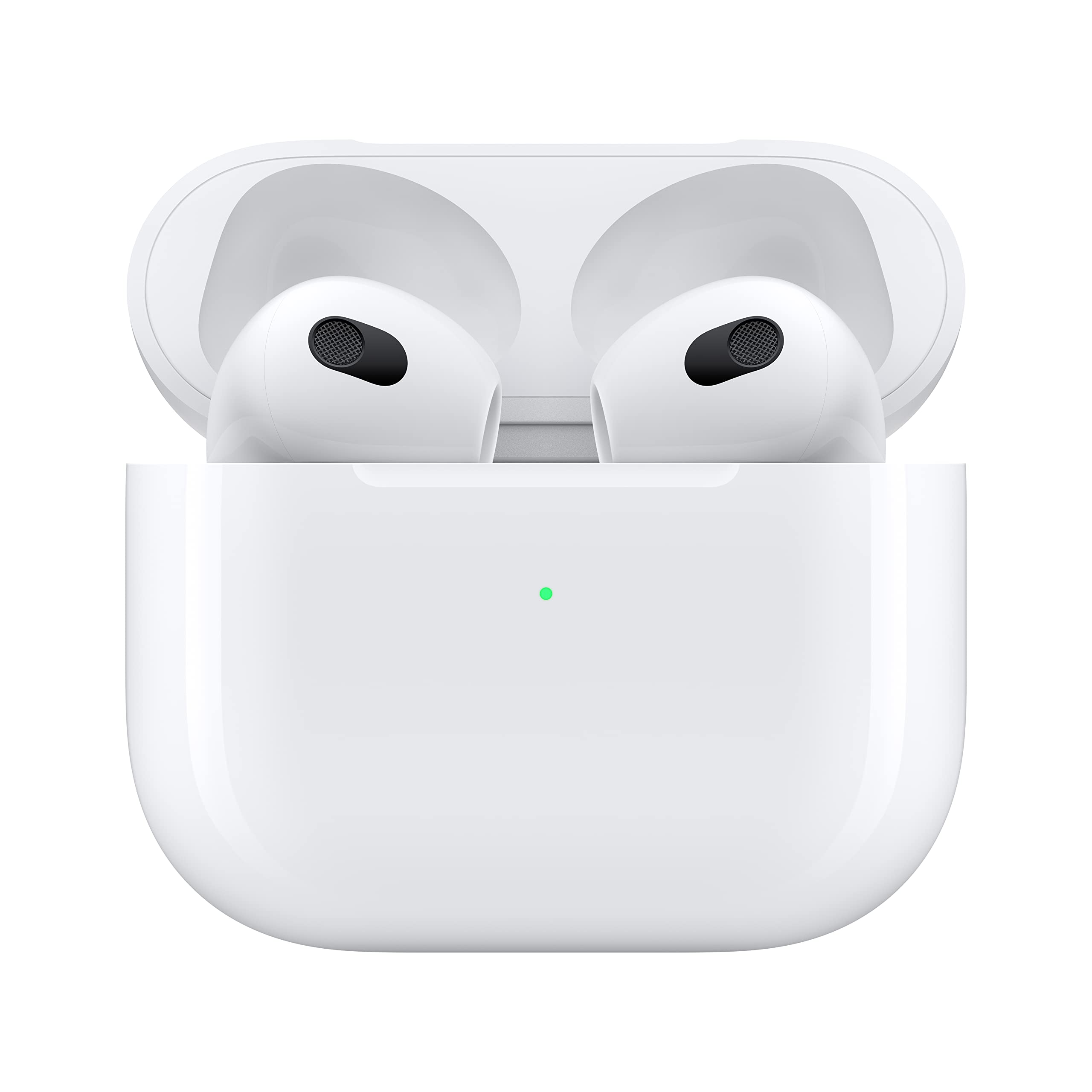 Apple AirPods (3rd Generation) Wireless Ear Buds, Bluetooth Headphones, Personalized Spatial Audio, Sweat and Water Resistant, Lightning Charging Case Included, Up to 30 Hours of Battery Life