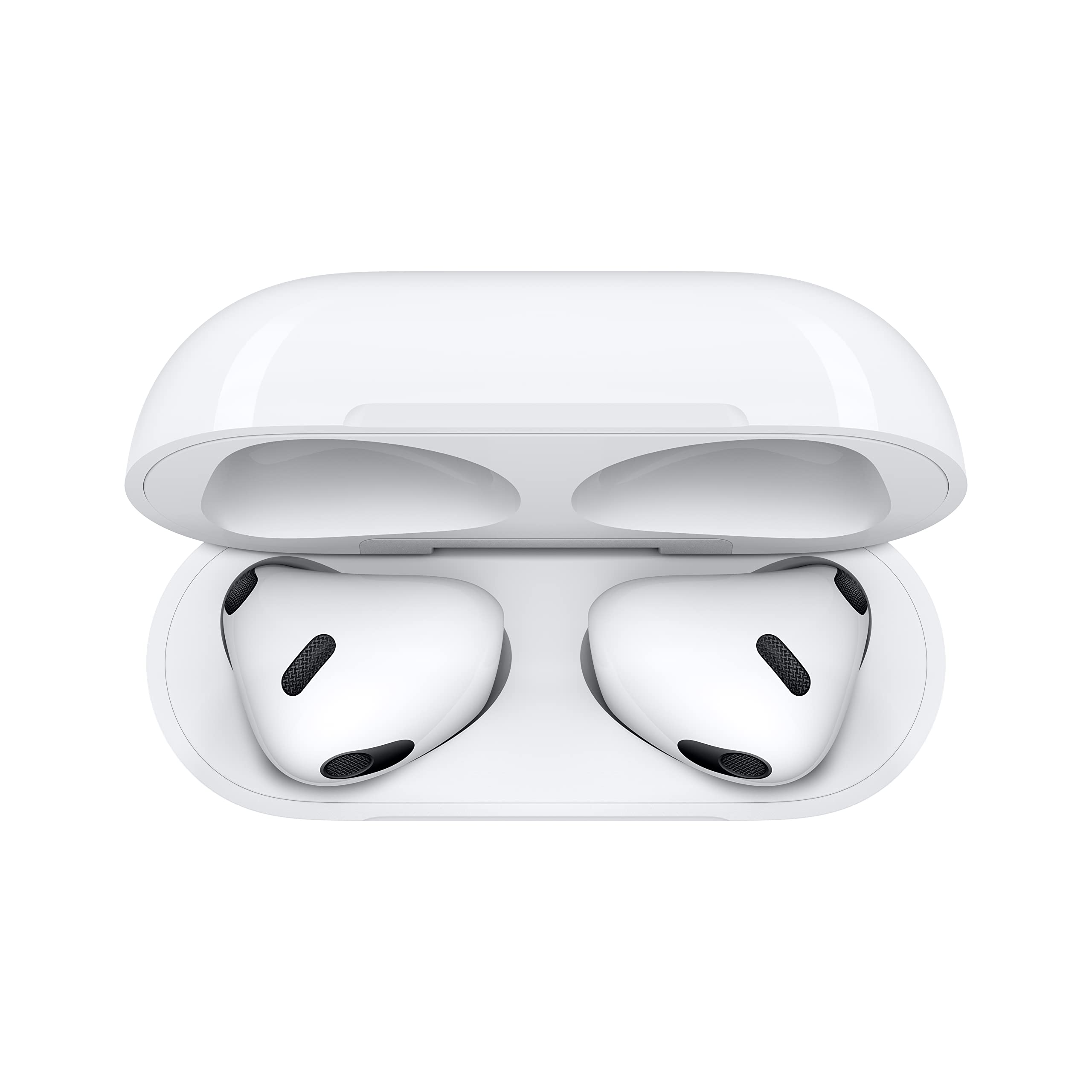 Apple AirPods (3rd Generation) Wireless Ear Buds, Bluetooth Headphones, Personalized Spatial Audio, Sweat and Water Resistant, Lightning Charging Case Included, Up to 30 Hours of Battery Life